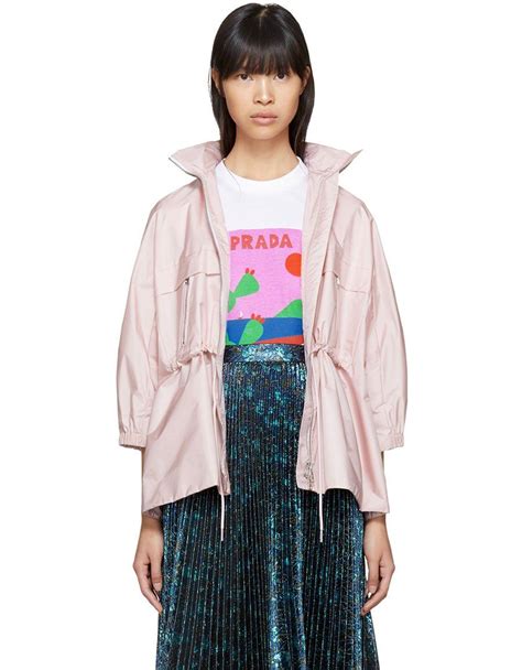 pink prada jacket|Prada jacket outlet.